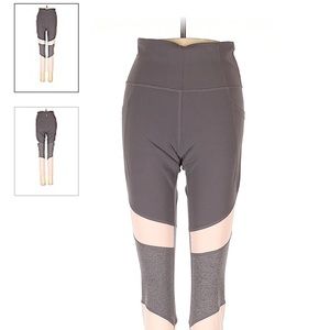 Athleta workout leggings size small, color gray and cream.